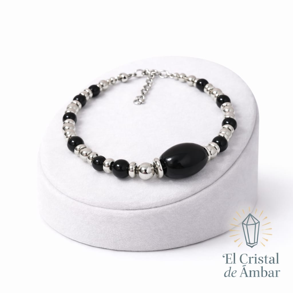 PULSERA OBSIDIANA NEGRA
