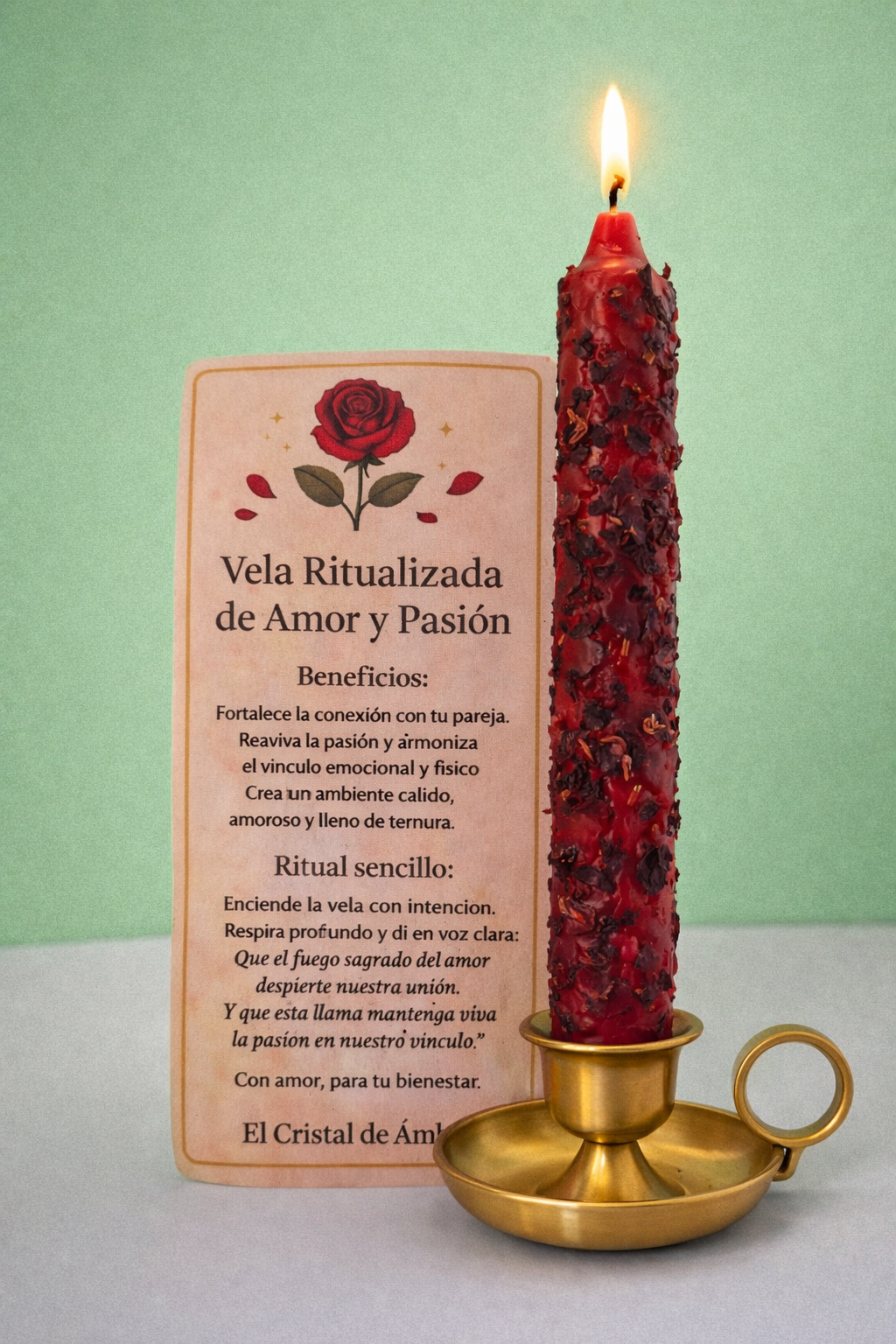 VELA RITUALIZADA AMOR Y PASIÓN