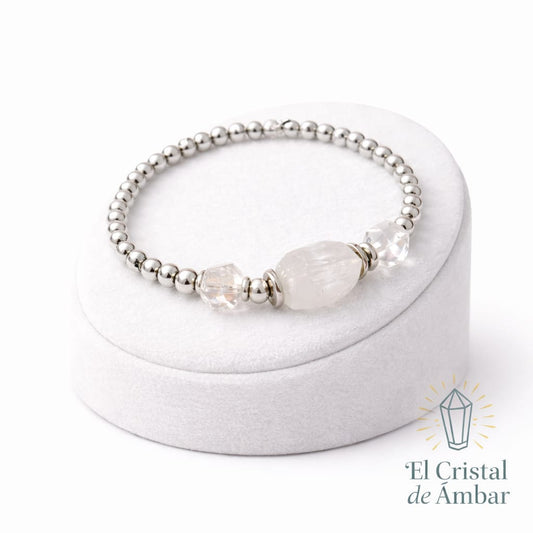 PULSERA CUARZO TRANSPARENTE