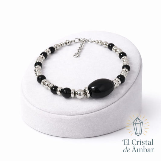 PULSERA OBSIDIANA NEGRA