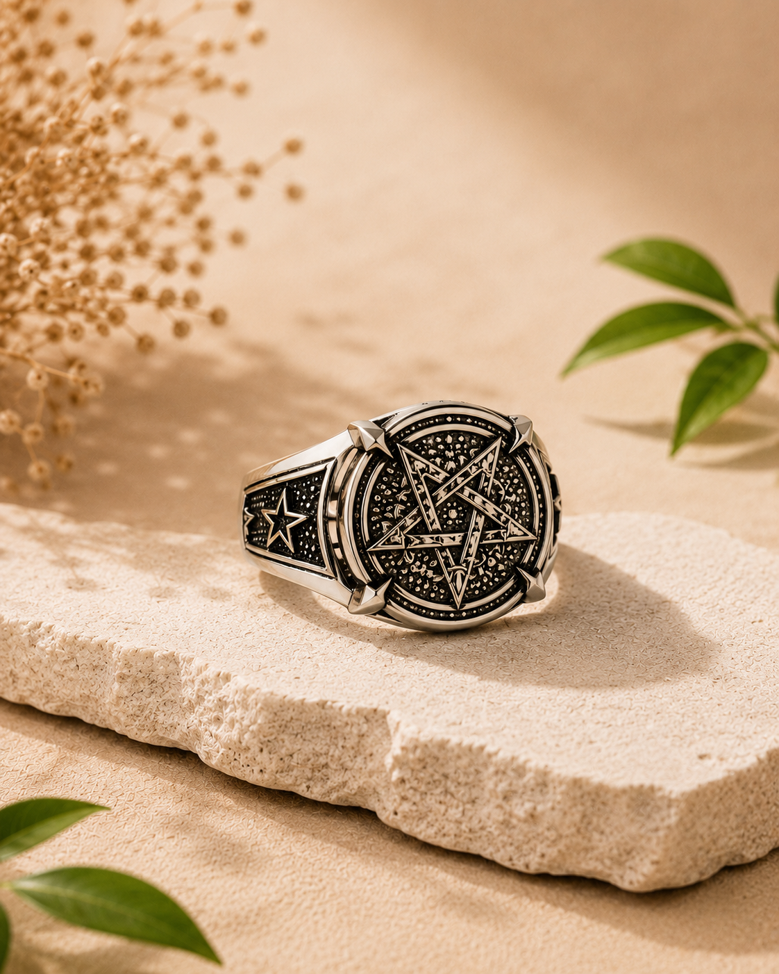 ANILLO CON SIMBOLO SAGRADO TETRAGRAMATÓN