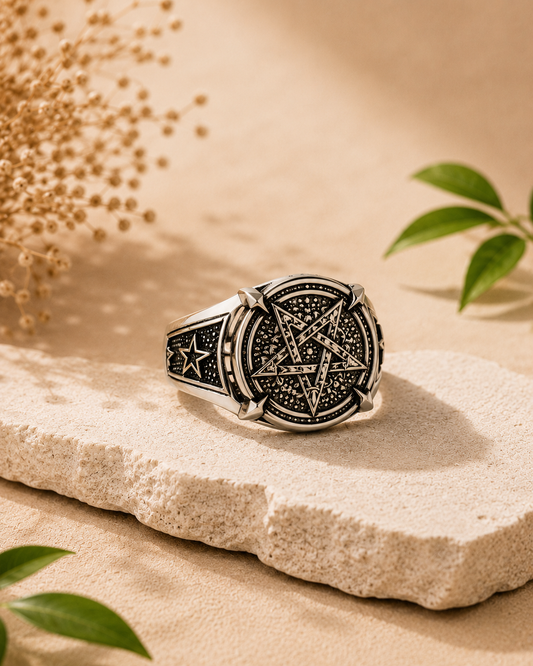 ANILLO CON SIMBOLO SAGRADO TETRAGRAMATÓN